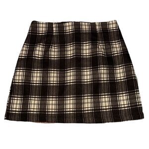 SHEIN Plaid Mini Skirt